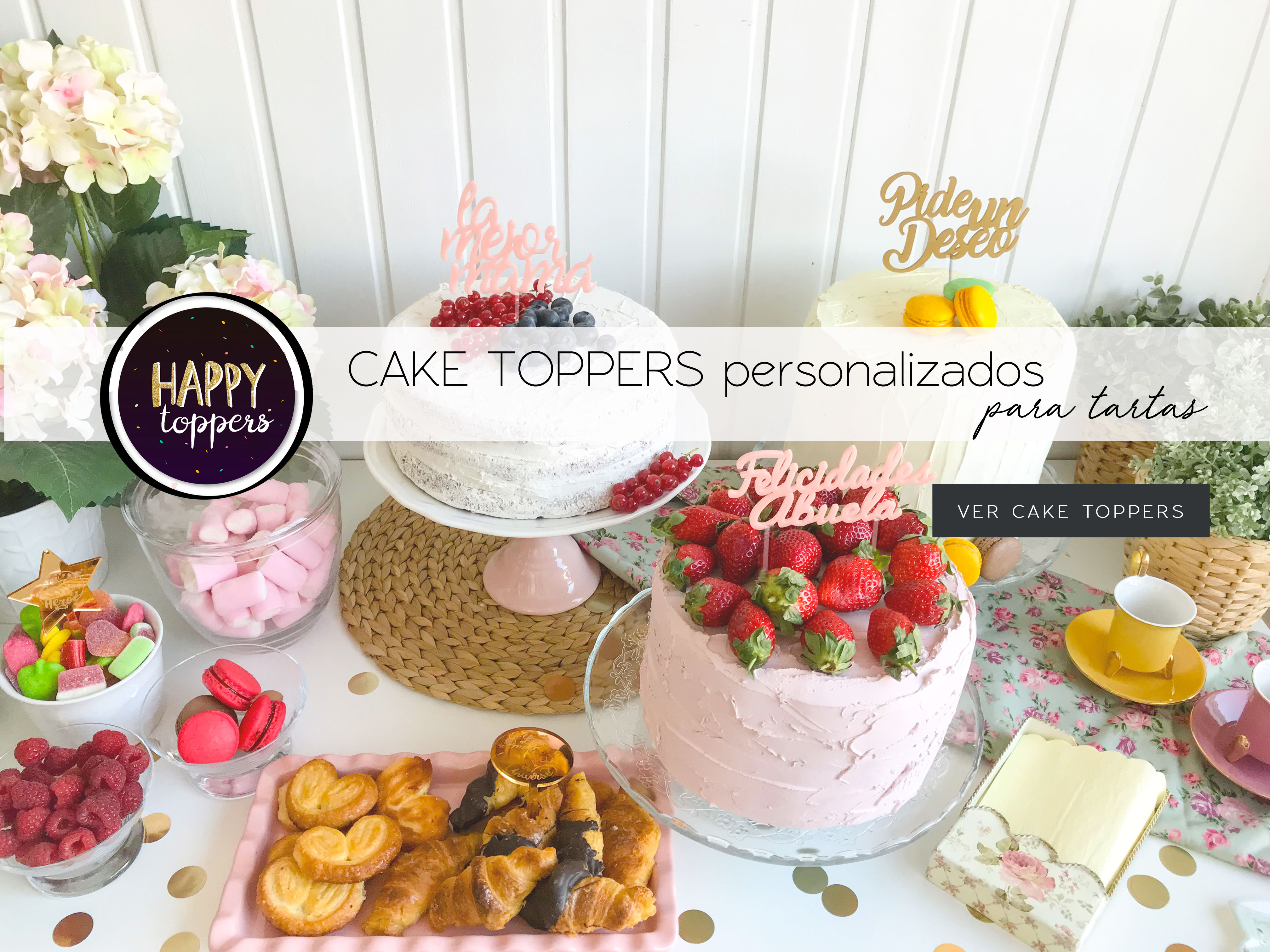 Cake toppers personalizados para decorar fiestas